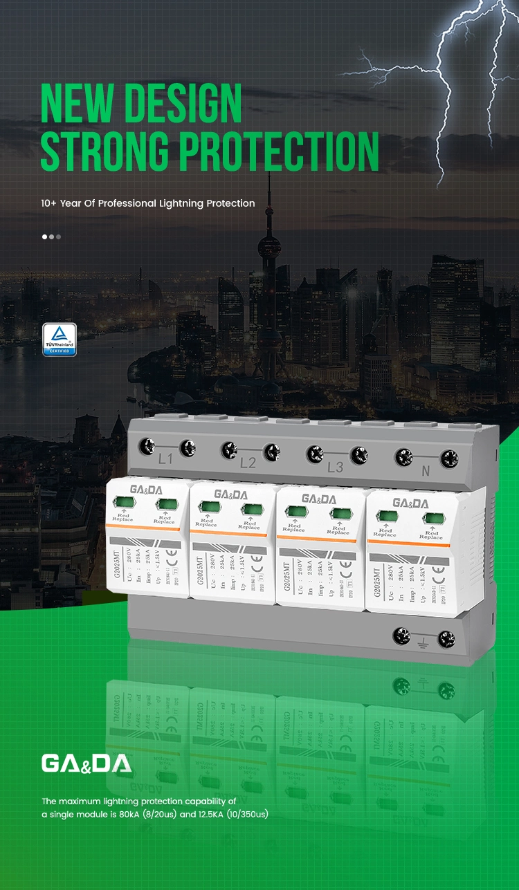 Gada Large Discharge Energy Voltage Power Lightning Surge Protectors