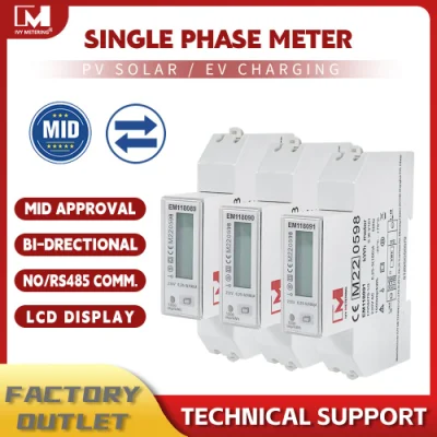 Em118089/90/91 Contatore di energia solare bidirezionale monofase RS485 su guida DIN